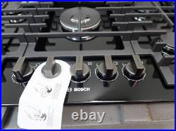 Bosch 800 Series 30 Black Gas Cooktop with 5 Sealed Burners NGM8048UC