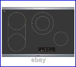 = Bosch 800 Series 30 Built-In Electric Cooktop with 4 Elements Steel Frame Black