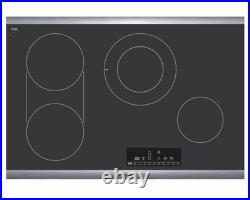 Bosch 800 Series 30 Built-In Electric Cooktop with 4 Elements Steel Frame Black