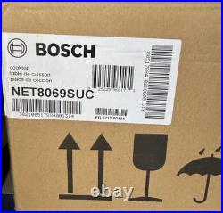 Bosch 800 Series 30 Built-In Electric Cooktop with 4 Elements Steel Frame Black