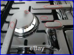 Bosch 800 Series 36 Inch 5 OptiSim Sealed Burners Black Gas Cooktop NGM8646UC