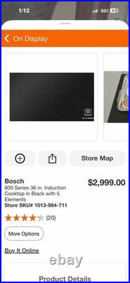Bosch 800 Series 36 Smart Induction Cooktop 5 Induction Elements