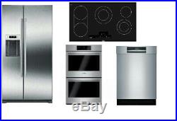 Bosch 800 Series Package Of Cooktop + Double Oven +Dishwasher + Refrigerator