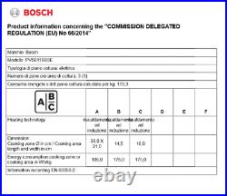 Bosch Induktionskochfeld Flexzone 60cm Autark CombiZone Timer Boost Touch Bräter