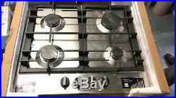 Bosch PCP6A5B90 Integrated 4 Burner Gas Hob Stainless Steel With Cosmetic Mark