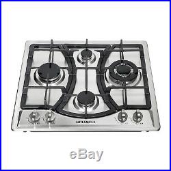 Brand 23 Built-in 4 Burners Gas Cooktop Stainless Steel NG LPG Gas Hob Cooker