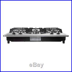 Brand 23 Built-in 4 Burners Gas Cooktop Stainless Steel NG LPG Gas Hob Cooker