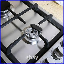 Brand 23 Stainless Steel 4 Burners Built-In Stoves LPG/NG Gas Hob Cooktops USA