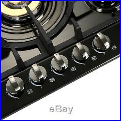 Brand 30 Stainless Steel 5 Burners Built-In Stove Cooktop Gas NG/LPG Hob Cooker