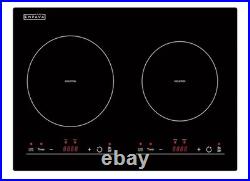 Brand New, Empava EMPV-IDC12B2 2-Burner Black Glass Induction Cooktop, Touch