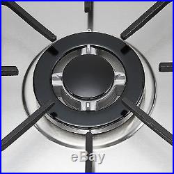 Branded 30COOKTOP Steel Built-in 5 Burners Stove LPG/NG Gas Hob Cooktop-US SHIP