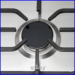 Branded 30COOKTOP Steel Built-in 5 Burners Stove LPG/NG Gas Hob Cooktop-US SHIP