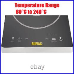 Buffalo Commercial Grade Touch Control Single Induction Hob 3kW 84Hx338Wx418Dmm