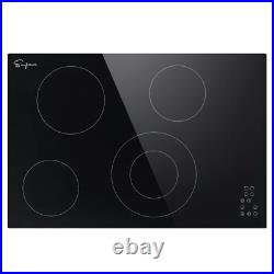 Built-In 30-in 4 Elements Smooth Surface (Radiant) Black Electric Cooktop