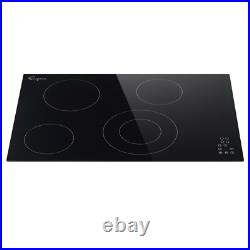 Built-In 30-in 4 Elements Smooth Surface (Radiant) Black Electric Cooktop