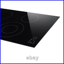 Built-In 30-in 4 Elements Smooth Surface (Radiant) Black Electric Cooktop