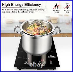 Built-In Countertop Burner Portable Induction Cooktop Sensor Touch Safety Lock