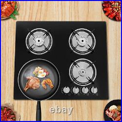 Built-in 4 Burner Gas Stove Gas Cooktop 23.2 Inch Gas Stove Top aluminum alloy