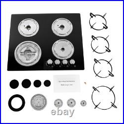 Built-in 4 Burner Gas Stove Gas Cooktop 23.2 Inch Gas Stove Top aluminum alloy Built-in 4 Burner Gas Stove Gas Cooktop 23.2 Inch Gas Stove Top aluminum alloy