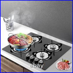 Built-in 4 Burner Gas Stove Gas Cooktop 23.2 Inch Gas Stove Top aluminum alloy Built-in 4 Burner Gas Stove Gas Cooktop 23.2 Inch Gas Stove Top aluminum alloy