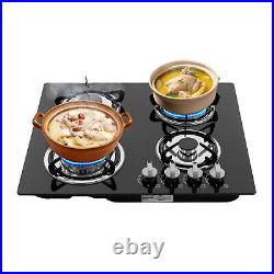 Built-in 4 Burner Gas Stove Gas Cooktop 23.2 Inch Gas Stove Top aluminum alloy