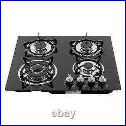 Built-in 4 Burner Gas Stove Gas Cooktop 23.2 Inch Gas Stove Top aluminum alloy