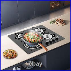 Built-in 4 Burner Gas Stove Gas Cooktop 23.2 Inch Gas Stove Top aluminum alloy