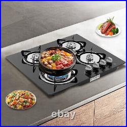 Built-in 4 Burner Gas Stove Gas Cooktop 23.2 Inch Gas Stove Top aluminum alloy