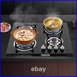 Built-in 4 Burner Gas Stove Gas Cooktop 23.2 Inch Gas Stove Top aluminum alloy