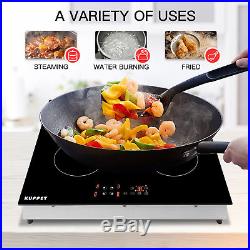 Built in Electric 4 Burner Induction Portable Cooker Cooktop Touch Panel Ceramic