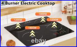 Built-in Electric Ceramic Cooktop Stove Induction 12/24 inch 2/4 Burners Black Built-in Electric Ceramic Cooktop Stove Induction 12/24 inch 2/4 Burners Black