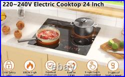 Built-in Electric Ceramic Cooktop Stove Induction 12/24 inch 2/4 Burners Black Built-in Electric Ceramic Cooktop Stove Induction 12/24 inch 2/4 Burners Black