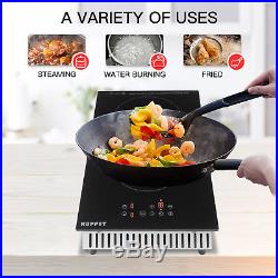 Built in Electric Cooktop 2 Burner Induction Cooker Portable Touch Panel Ceramic