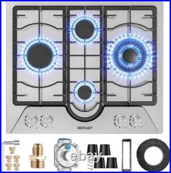 Built-in Gas Cooktop Gas Stove Top 12/24/30/36 In 2/4 Burners Dual Fuel NG/LPG