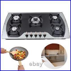 Built-in Stainless Steel 5 Burners Stove Top Gas Cooktops Propane Gas Cooker USA