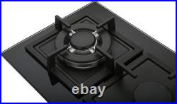 Burner 12 In Built-in LPG/Propane Gas Stove Top Glass Surface Cast Iron Cooktop