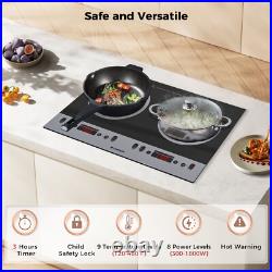 CAMPLUX Electric Induction Cooktop 1.8kW Countertop/Built-in for RV, Mini Kitchen