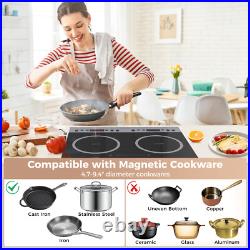 CAMPLUX Electric Induction Cooktop 1.8kW Countertop/Built-in for RV, Mini Kitchen