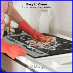 CAMPLUX Electric Induction Cooktop 1.8kW Countertop/Built-in for RV, Mini Kitchen
