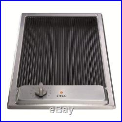 CDA HCC310SS Stainless Steel 29cm Domino Front Control Ceramic Griddle