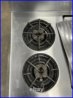 CHAMBERS GAS COOKTOP Stove with Broiler, Stainless Steel, Works great, LP Gas