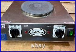 Cadco CDR-2CFB Double Cast Iron Burner Front-To-Back Electric Hotplate