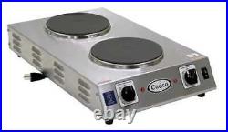 Cadco Cdr-2Cfb Hot Plate, Double, Cast Iron