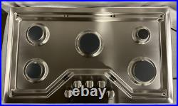 Cafe CGP70362NS1 36 Gas Cooktop 5 Sealed Burners (READ)