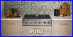 Cafe? CGU366P2TS1 36 Inch Wide 6 Burner Natural Gas Rangetop NEW