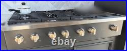 Cafe CGU486P3TD1 48 Gas Rangetop 6 Burner + Griddle Matte Black Natural Gas