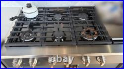 Cafe CGU486P3TD1 48 Gas Rangetop 6 Burner + Griddle Matte Black Natural Gas