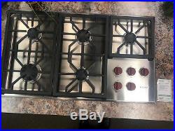 Cg365ps- Wolf 36 Gas Cooktop 5 Burners Red Knobs Display Model