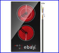 Cocina Eléctrica 2 Quemadores 3200W con Timer y Bloqueo Infantil. NUEVO