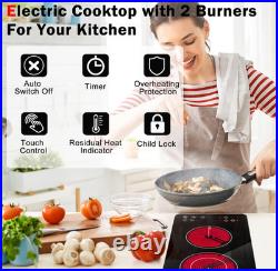 Cocina Eléctrica 2 Quemadores 3200W con Timer y Bloqueo Infantil. NUEVO